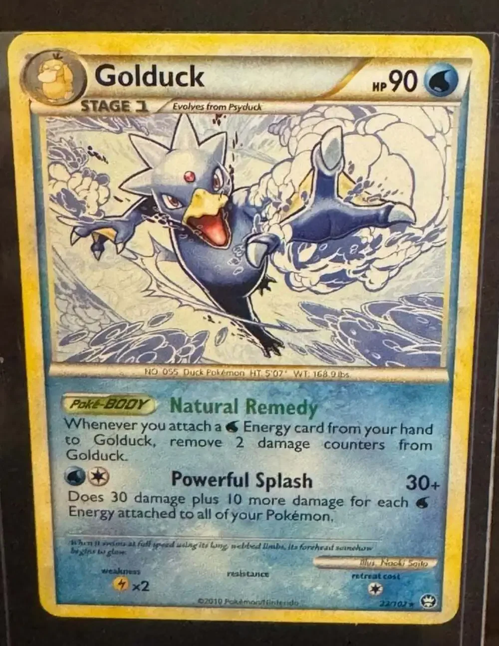 Golduck 22/102 Rare - Pokemon HS: Triumphant Trading Card